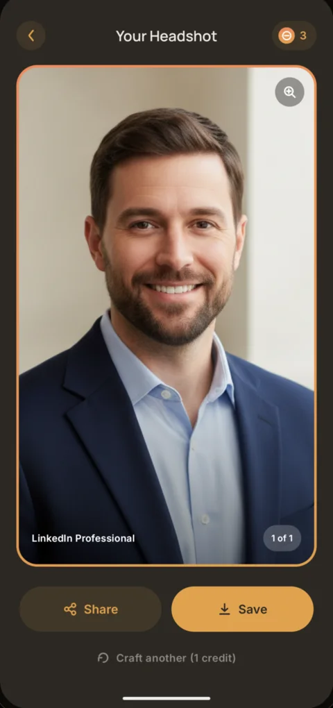 Generated LinkedIn professional headshot